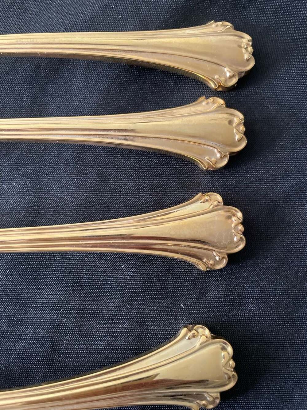 F.B. Rogers Gold Electroplate Flatware Set - Picture 11 of 14